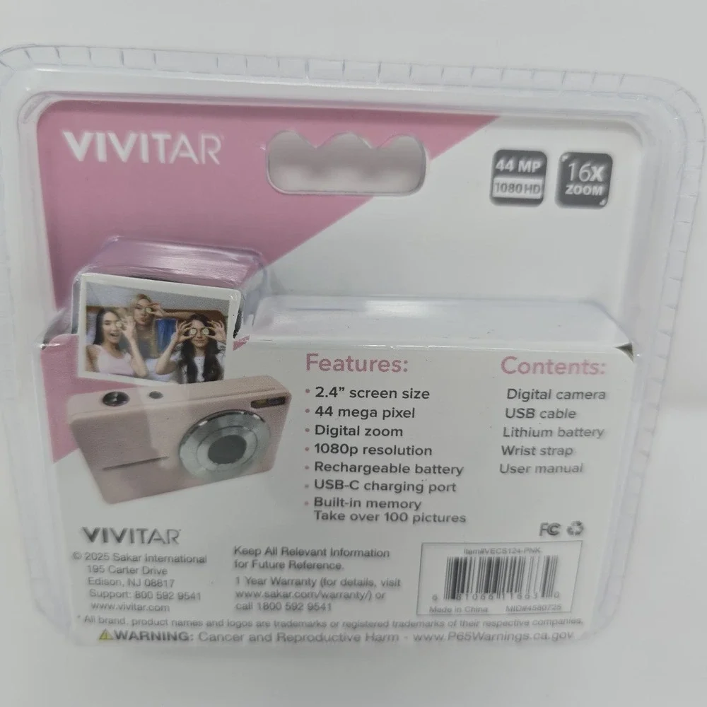 Digital Camera FHD 1080P Digital Point and Shoot Camera with 16X Zoom Anti Shake